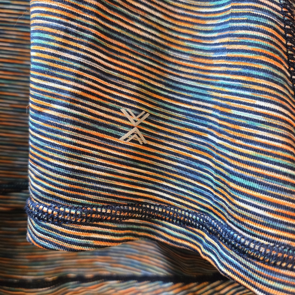 Xersion Vibrant Striped Short Sleeve Tee - Picture 4 of 6